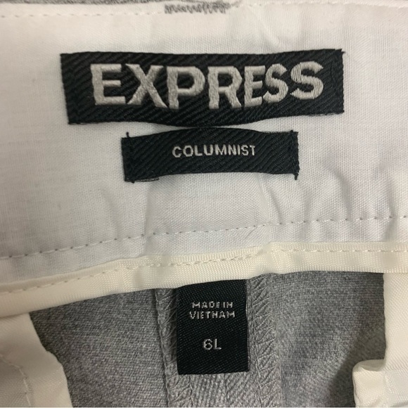 EXPRESS gray Columnist pants Sz 6L - Picture 7 of 13